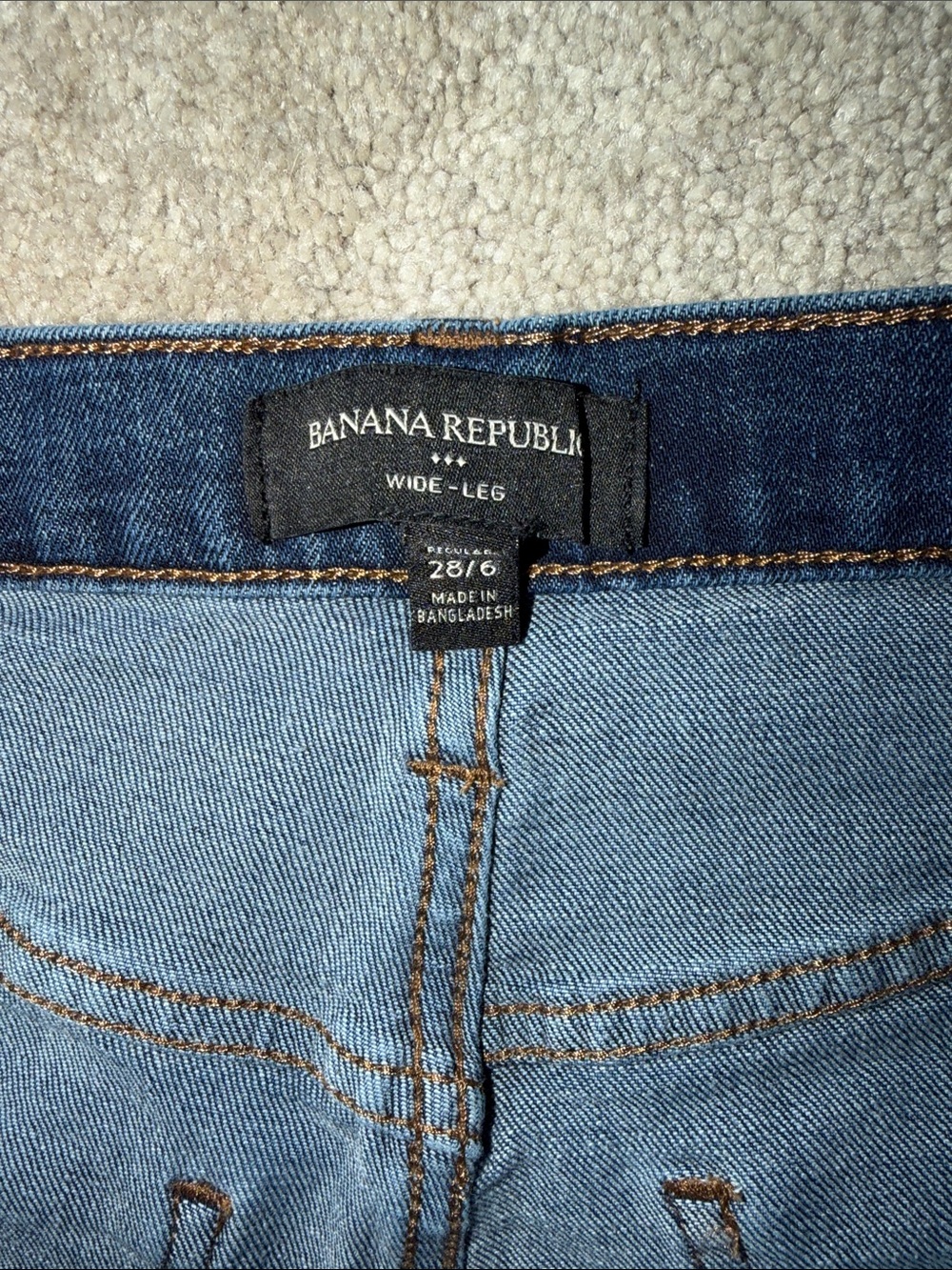 Banana Republic Wide Leg Women's Jeans size 28 - Picture 8 of 9